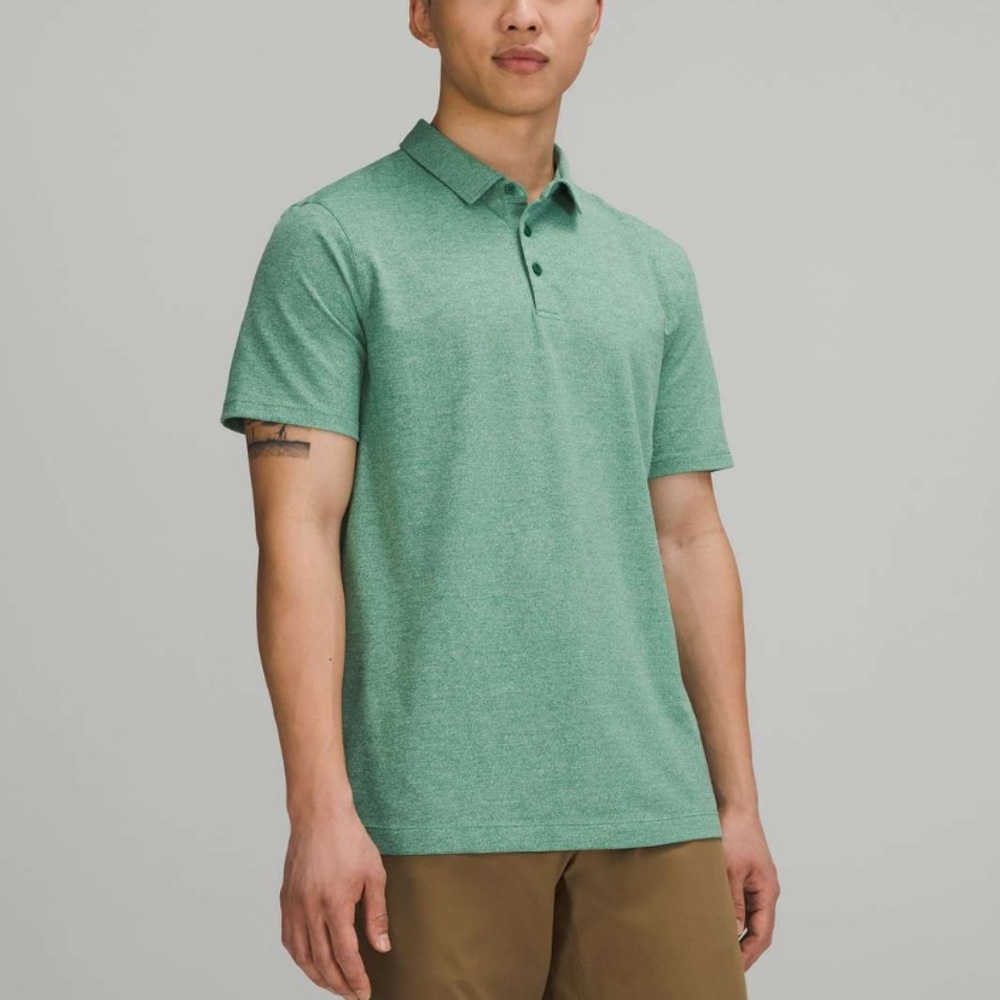 lululemon athletica Men's Mint Green Heather Polo